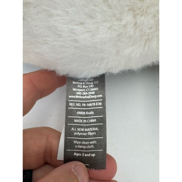 Melissa & Doug Koala Bear‎ Soft Plush Stuffed Animal Gray White Realistic - Picture 8 of 9